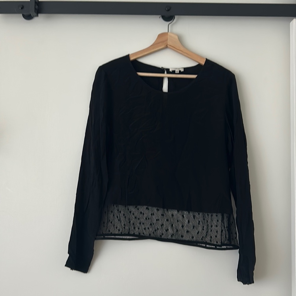Wilfred Black Silk Blouse